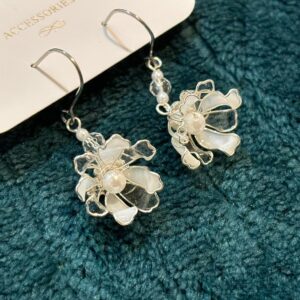 水晶花耳環